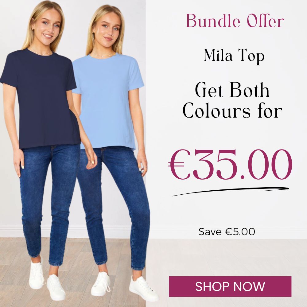Mila Top Navy & Blue - (2 for €35)