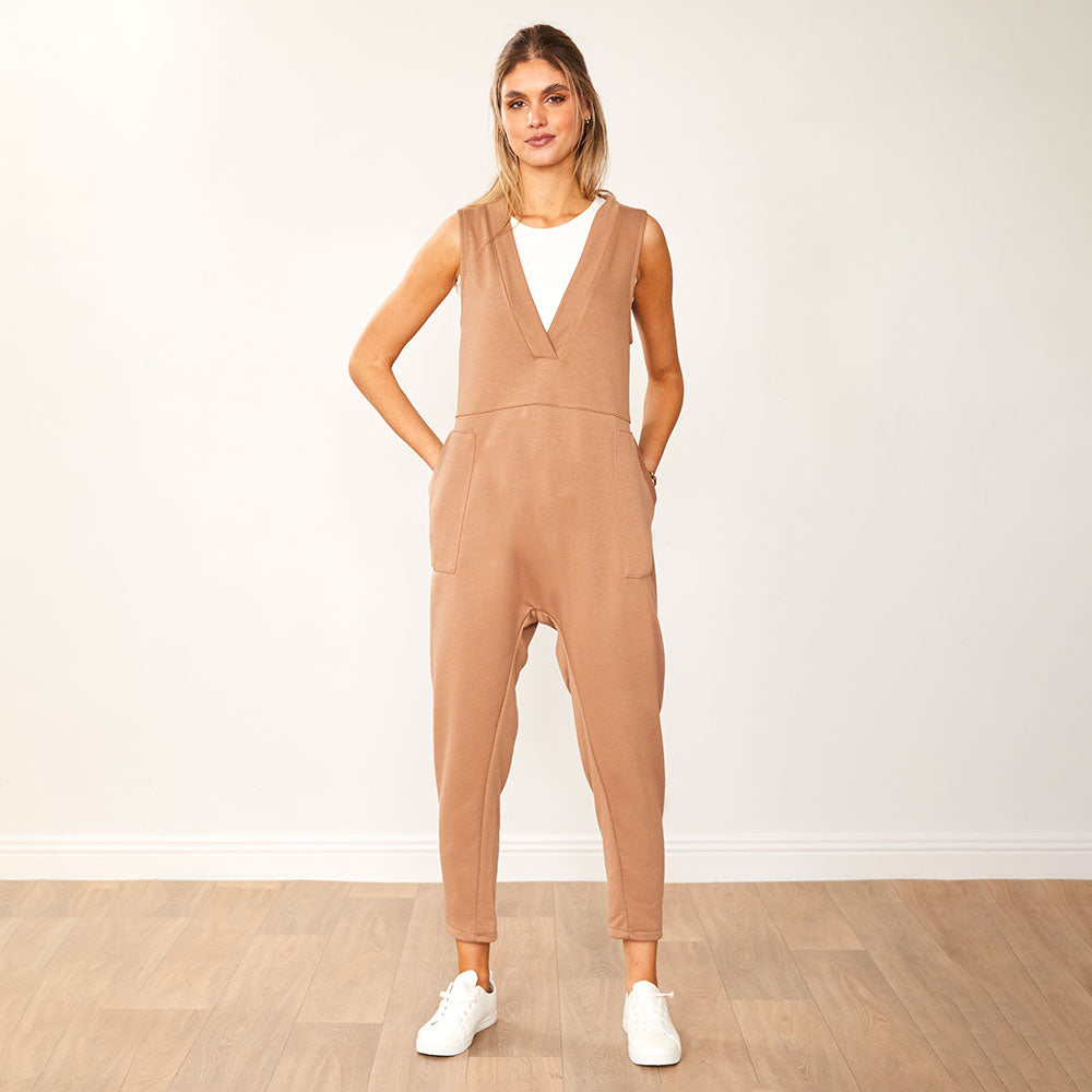 Myra Jumpsuit (Tan)