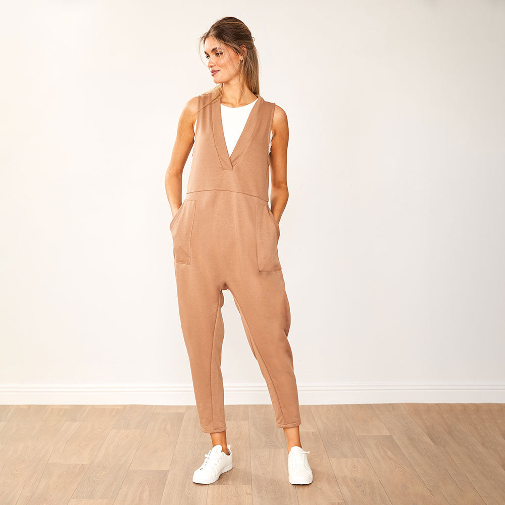 Myra Jumpsuit (Tan)
