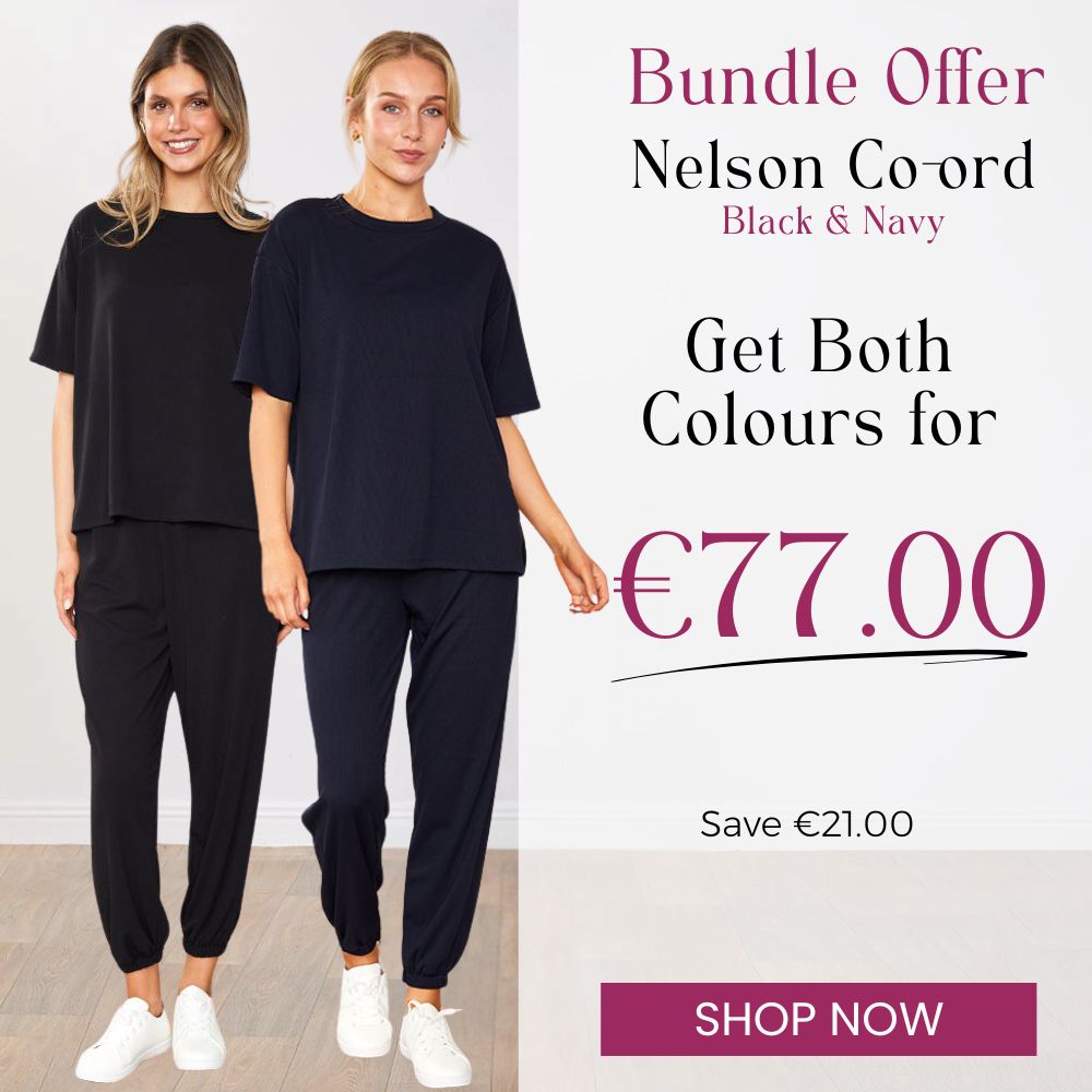 Nelson Co-ords Black & Navy (2 for €77)