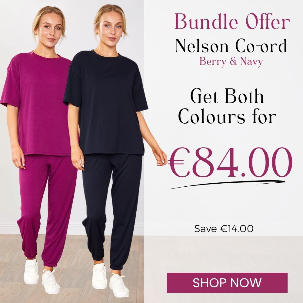 Nelson Co-ords Berry & Navy (2 for €84)