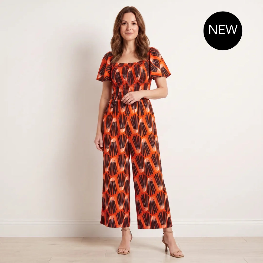 Ivan Jumpsuit (Abstract Saffron)