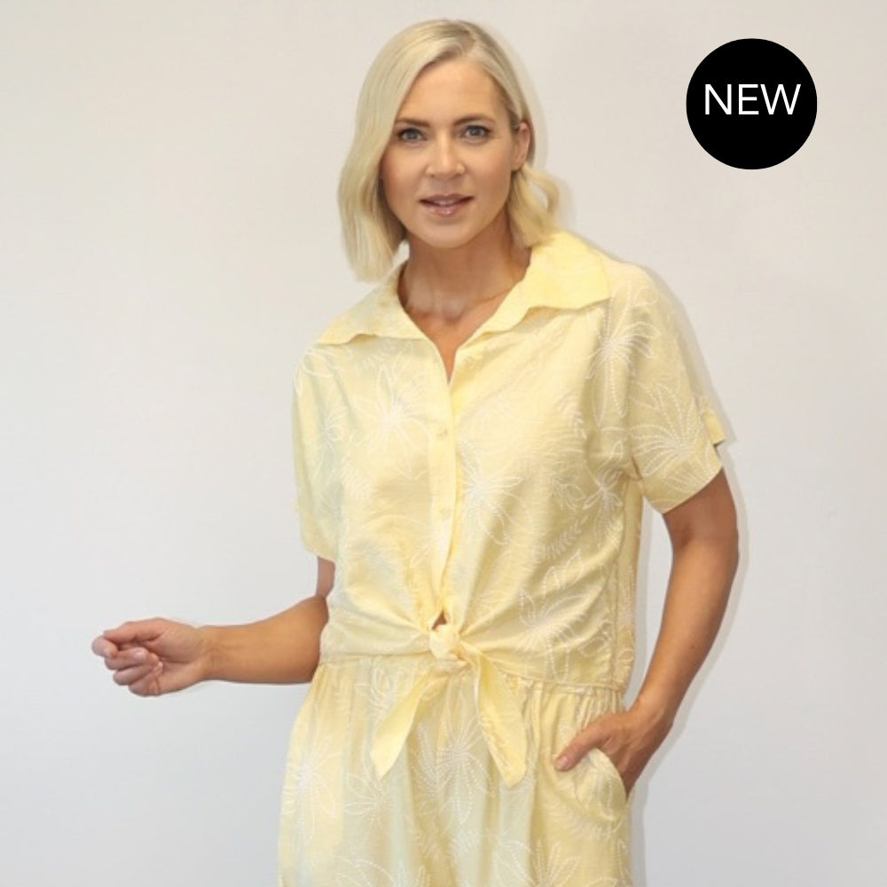 Flora Top (Yellow Floral)