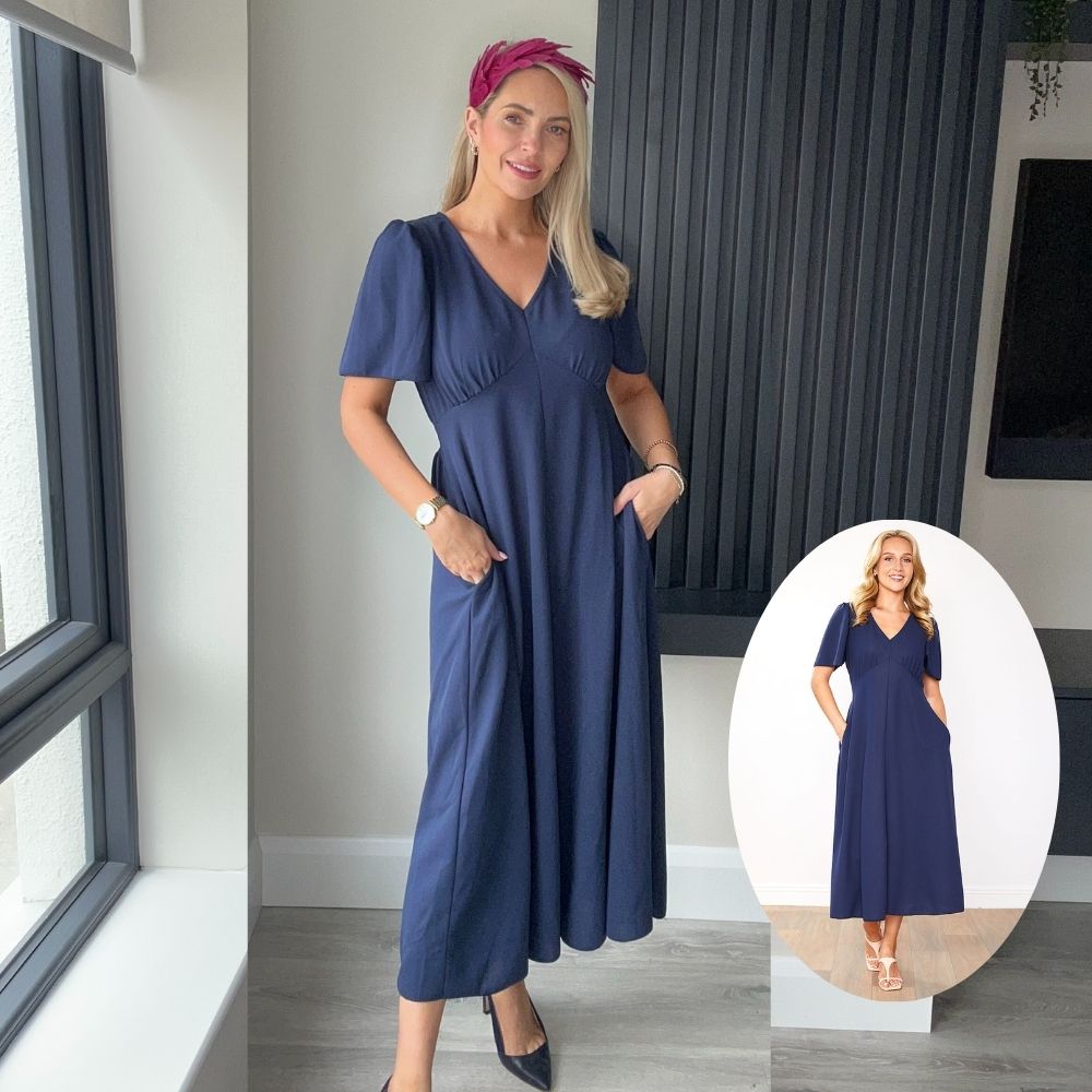 Whitney Dress (Navy)