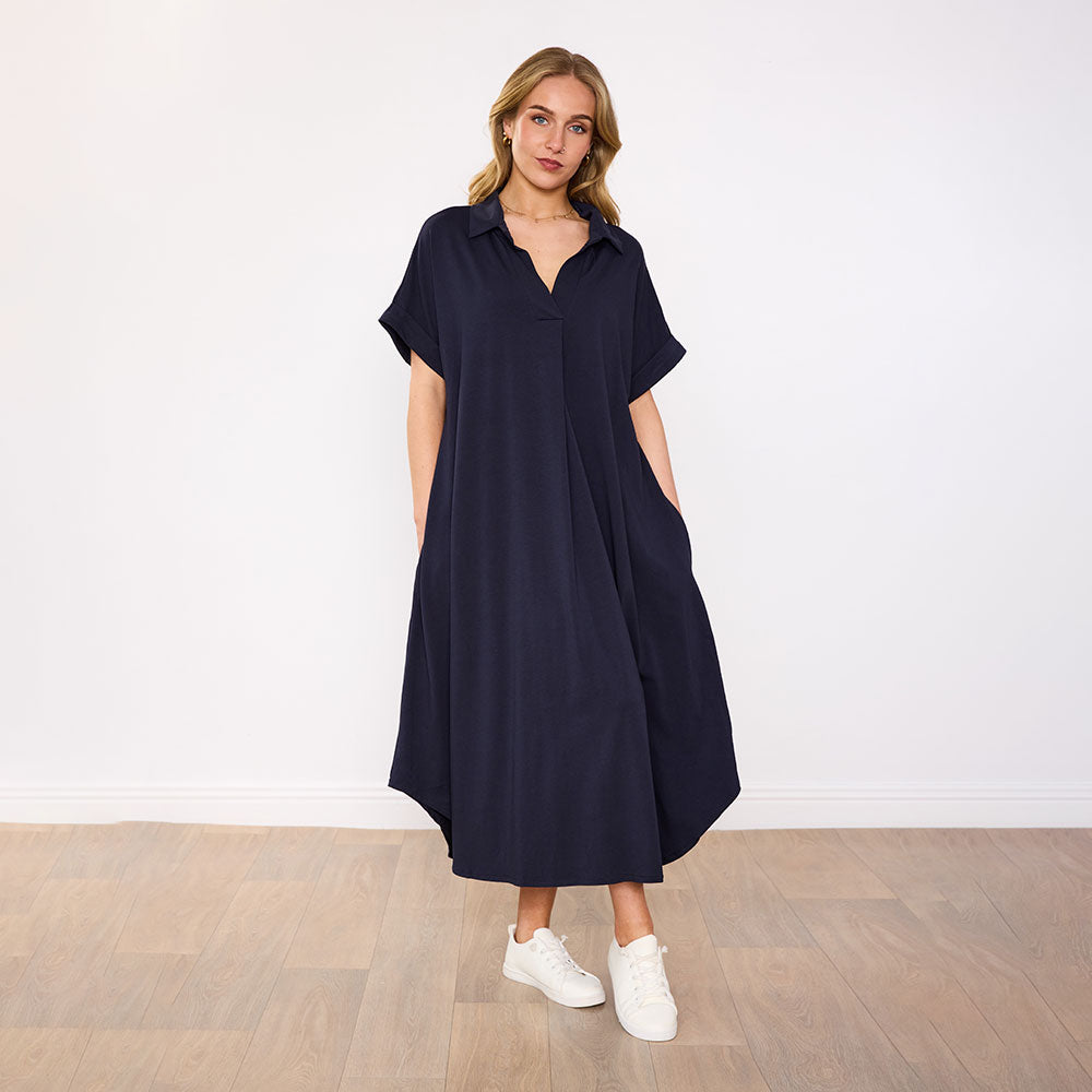 Pamela Dress (Navy)