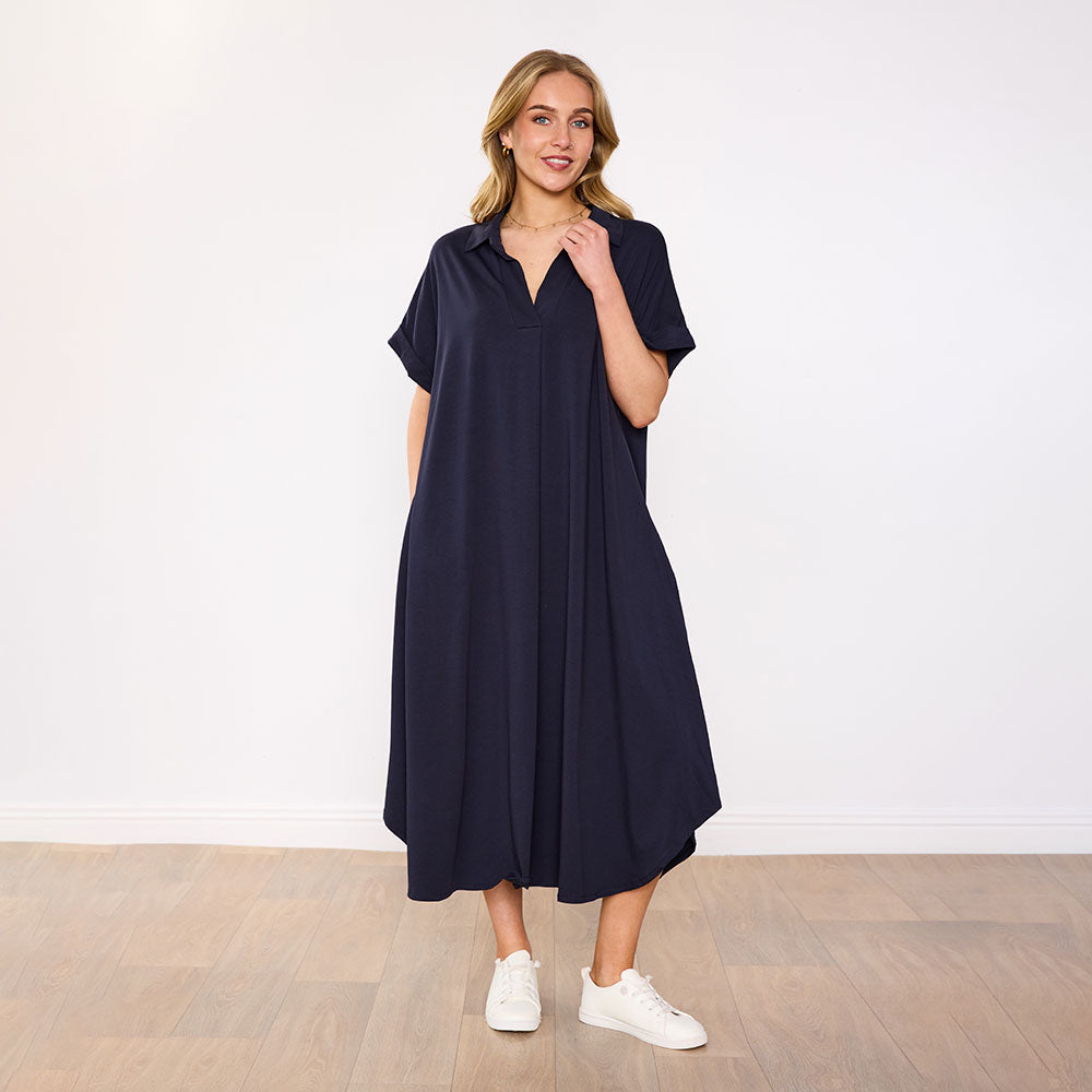 Pamela Dress (Navy)
