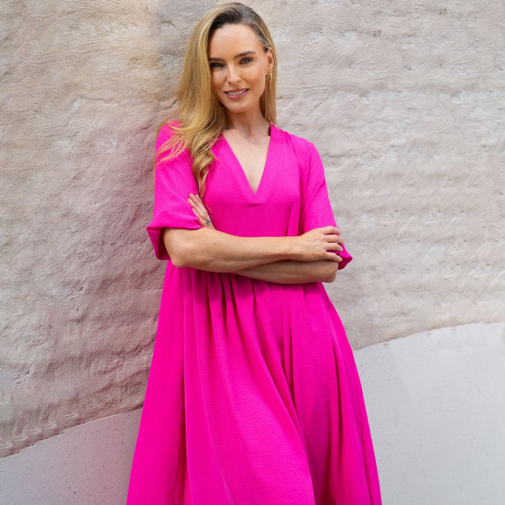 Pamela Dress (Fuchsia)