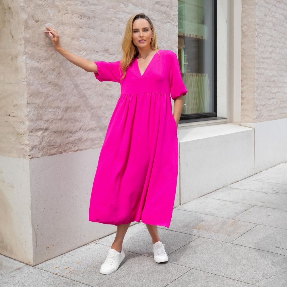 Pamela Dress (Fuchsia) & (Navy) for €68