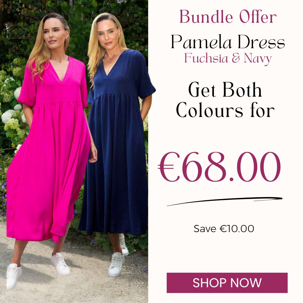 Pamela Dress (Fuchsia) & (Navy) for €68