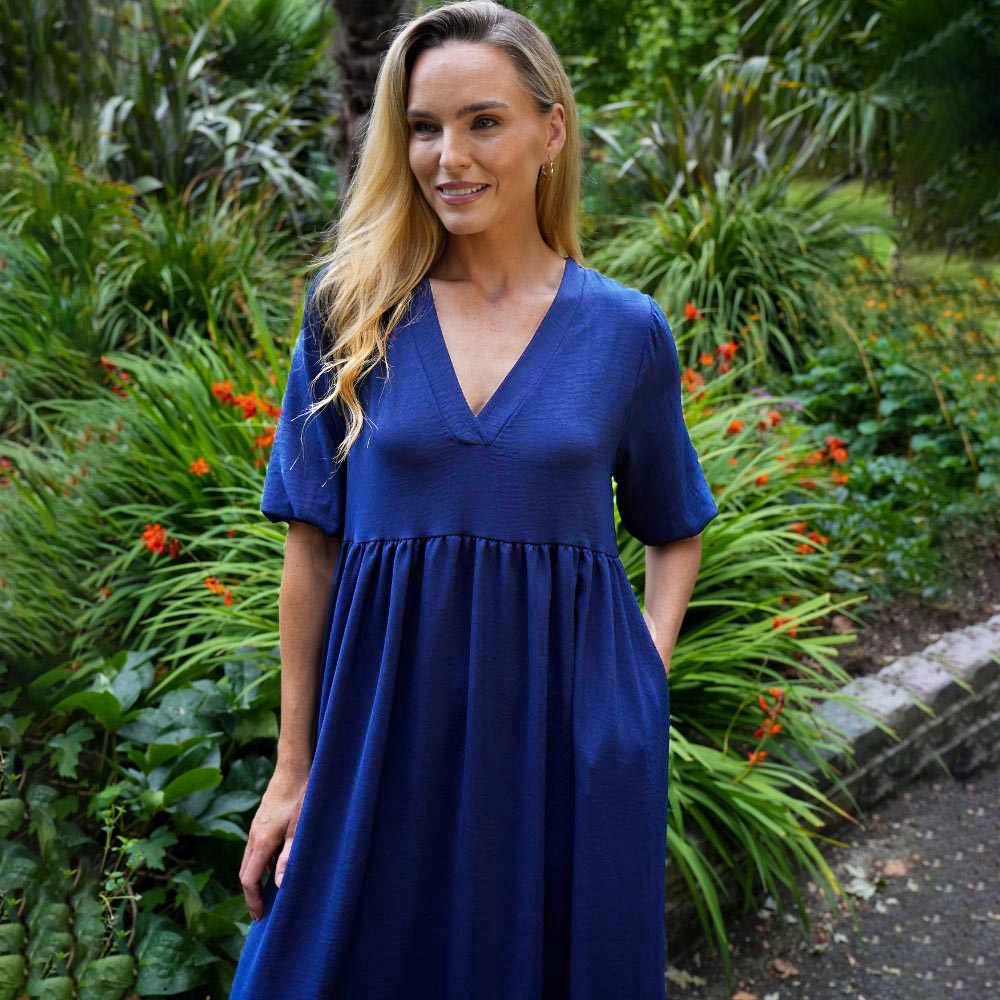 Pamela Dress (Navy)