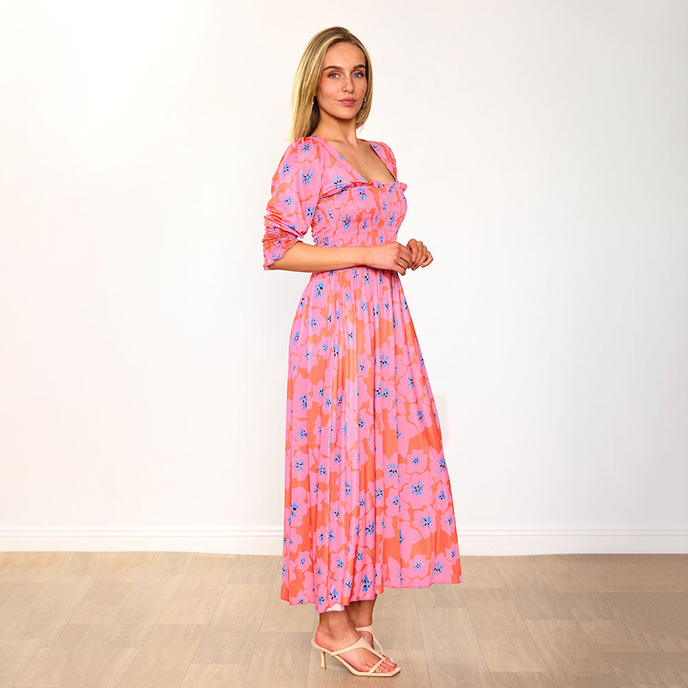 Pixie Dress (Pink Poppy)