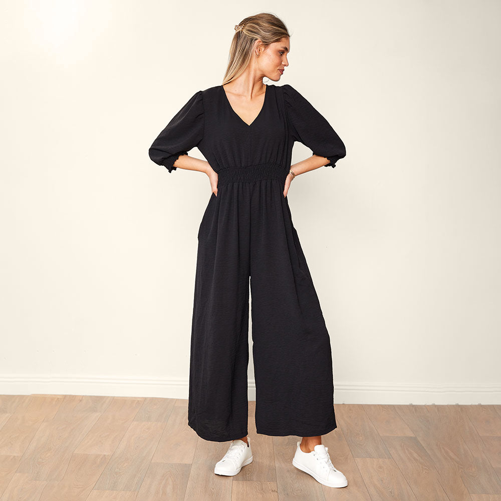 Regina Jumpsuit (Black)