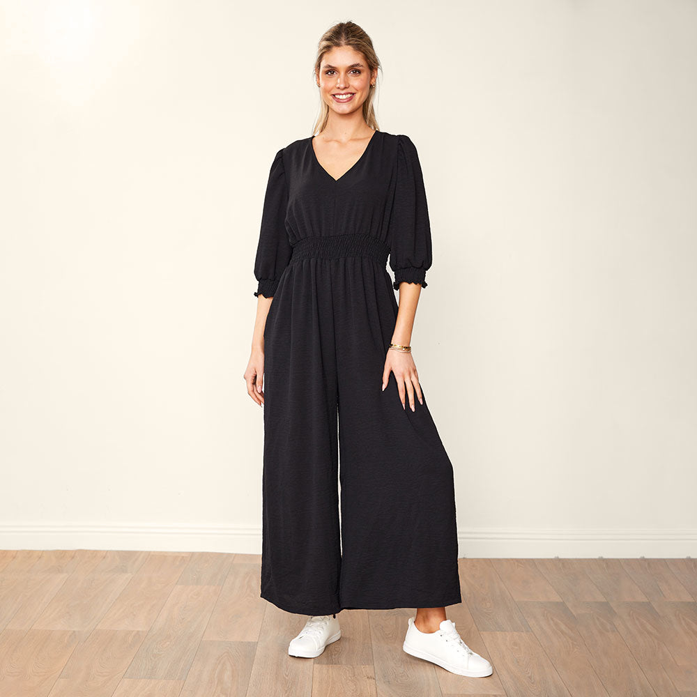 Regina Jumpsuit (Black)