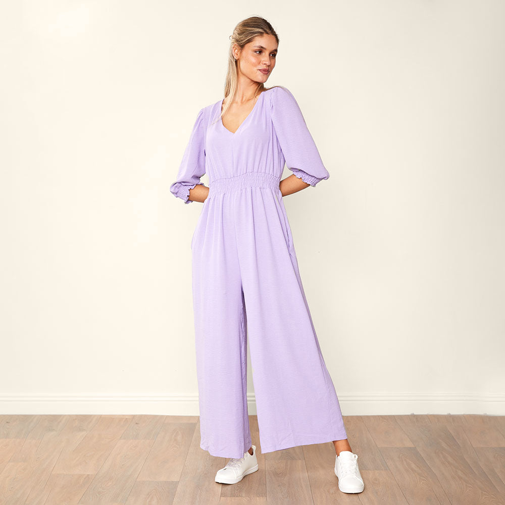 Regina Jumpsuit Black & Lilac (2 for €68)