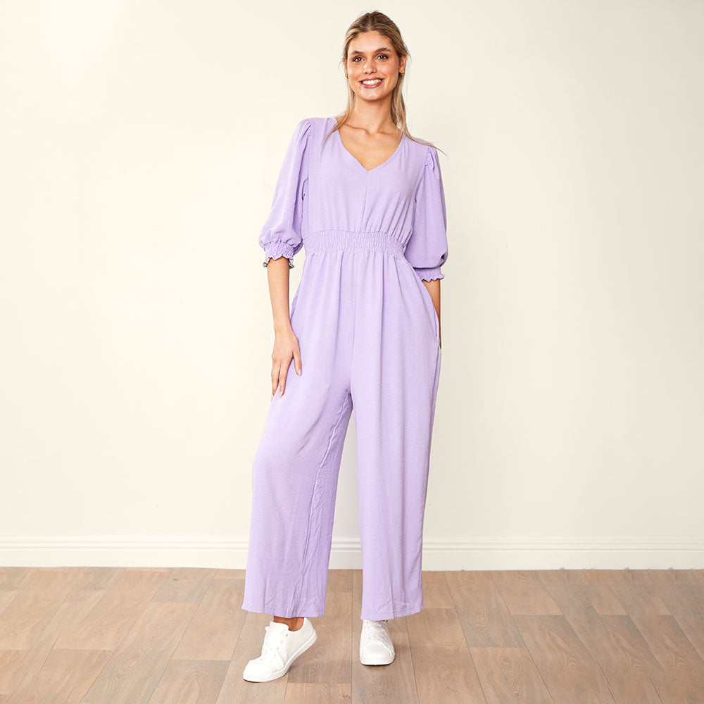 Regina Jumpsuit Black & Lilac (2 for €68)