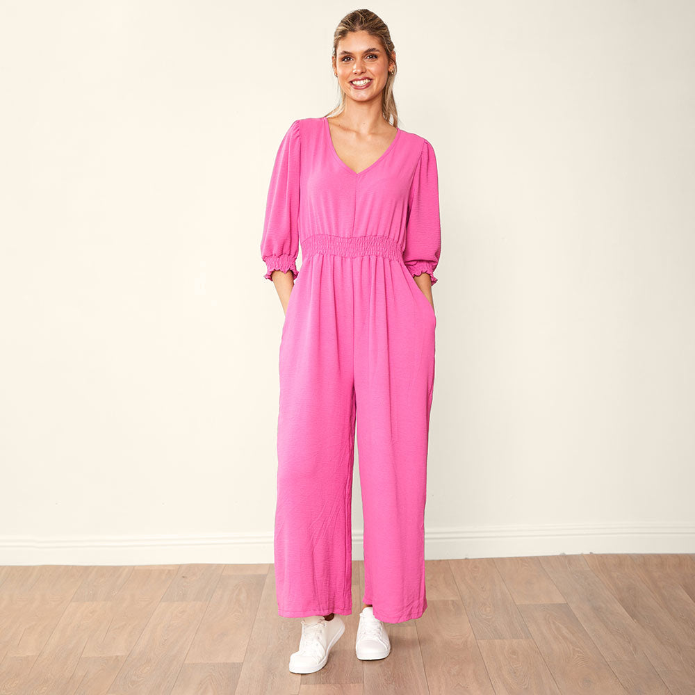 Regina Jumpsuit Black & Pink (2 for €68)