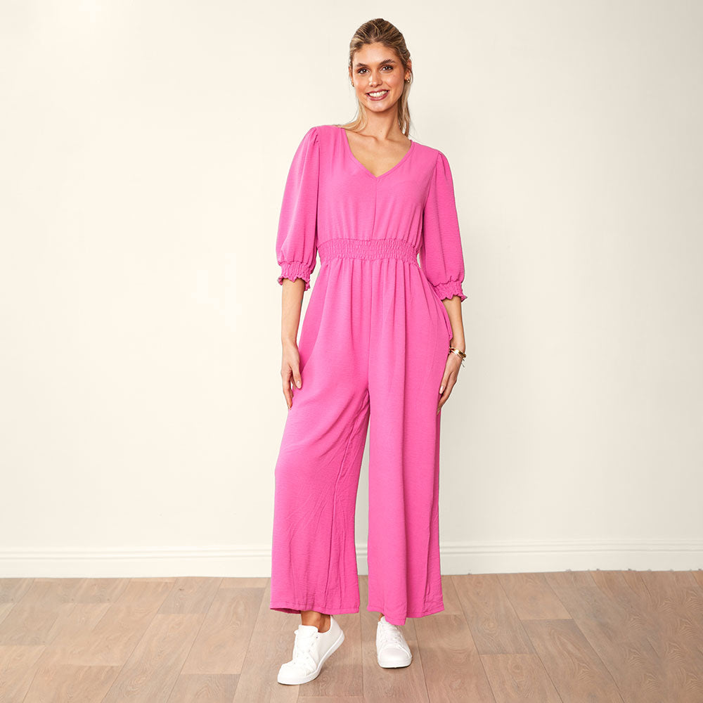 Regina Jumpsuit Black & Pink (2 for €68)