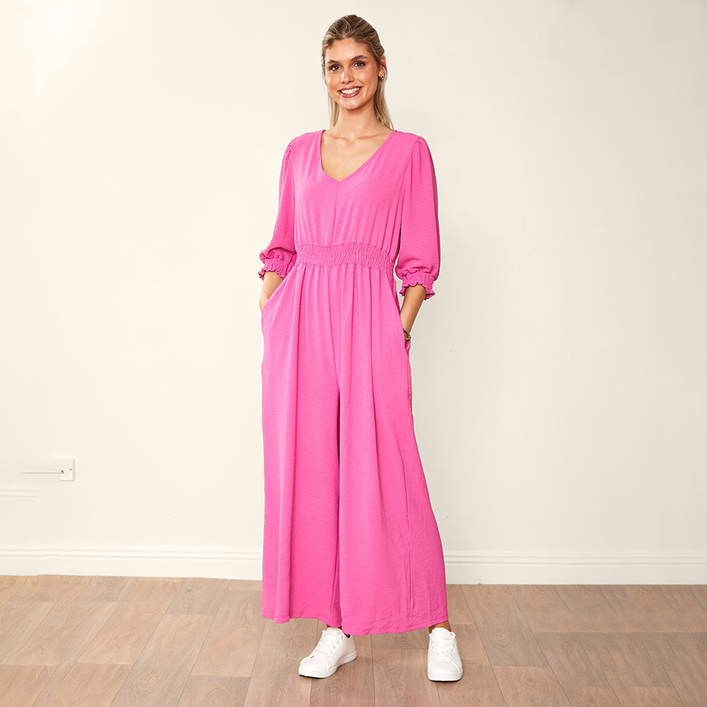 Regina Jumpsuit Black & Pink (2 for €68)