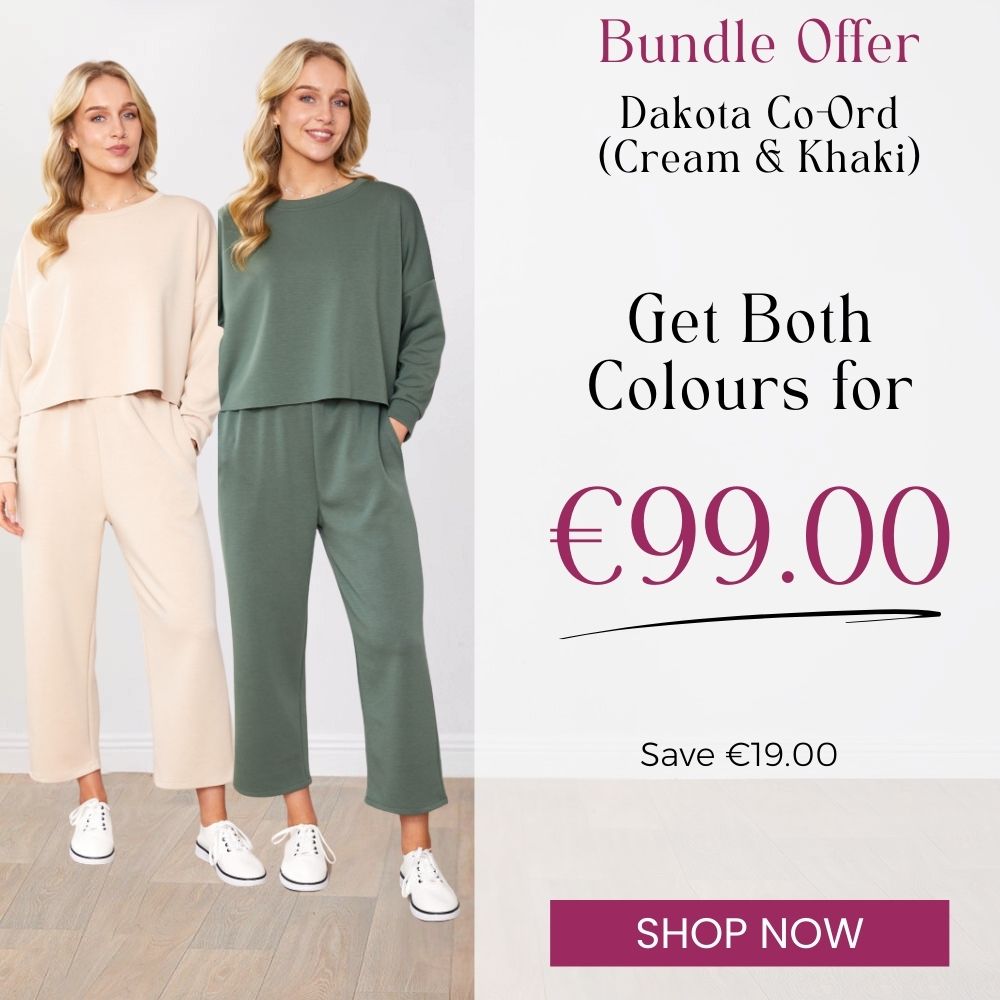 Dakota Co-ords Cream & Khaki (2 for €99)