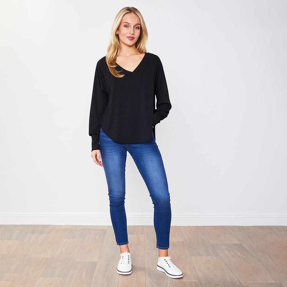 Robyn Top Black & Navy (2 for €40)