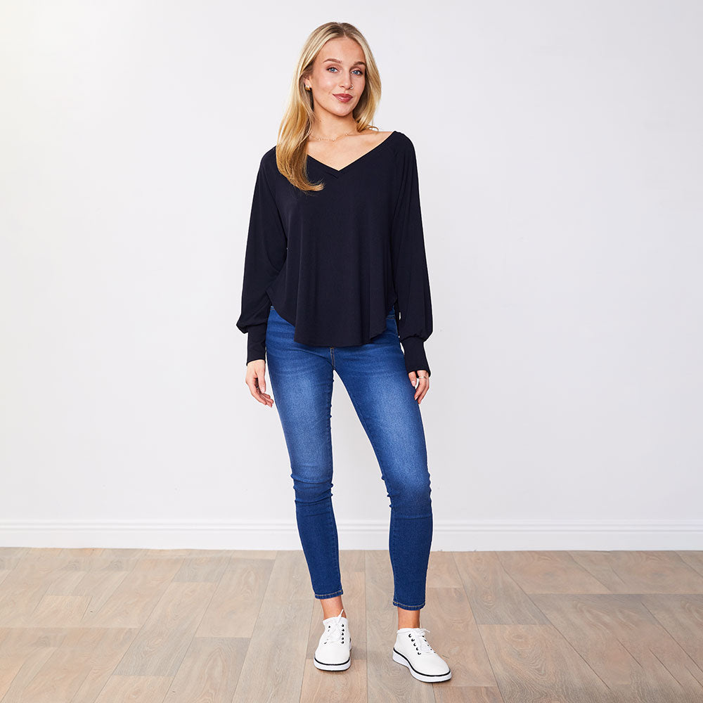 Robyn Top Black & Navy (2 for €40)