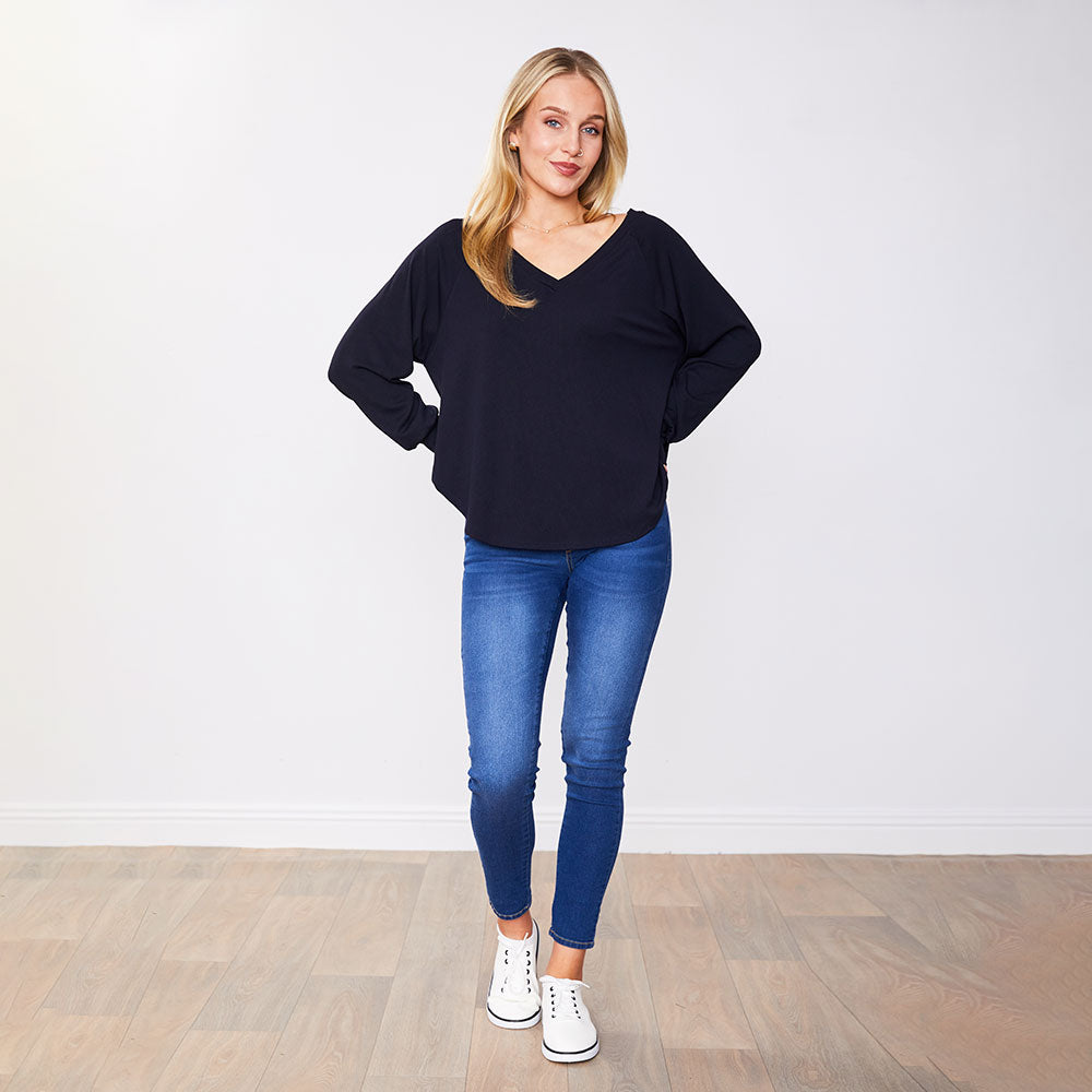 Robyn Top Black & Navy (2 for €40)