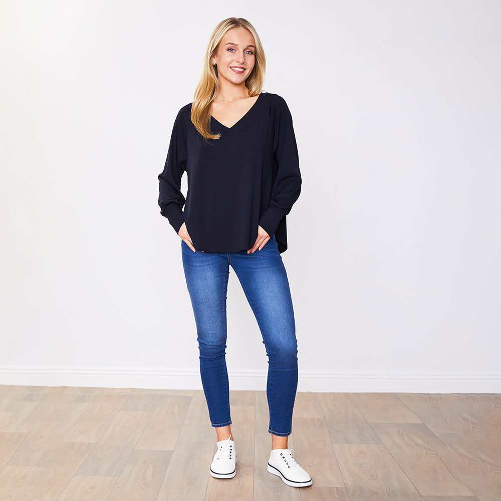 Robyn Top Black & Navy (2 for €40)
