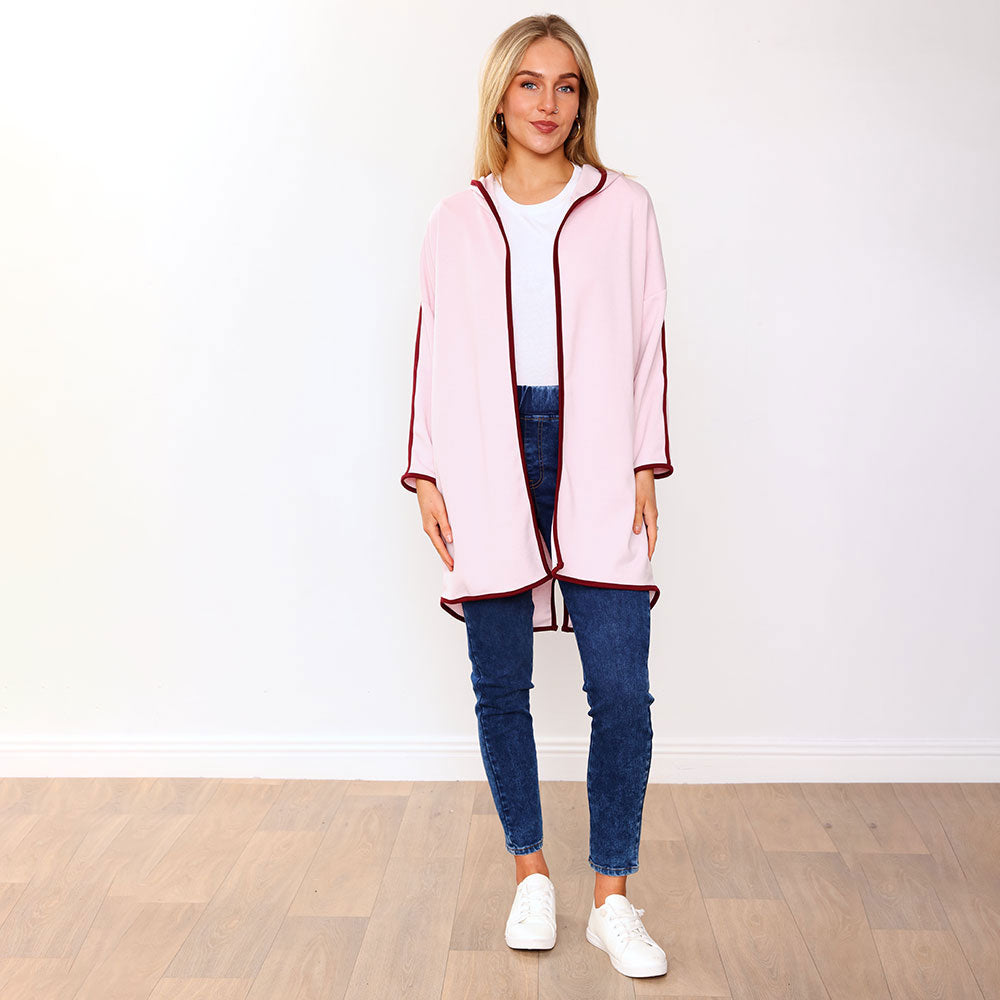 Rosie Hoody (Pink/Wine Trim)