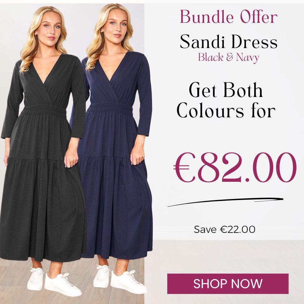 Sandi Dress (Black) & (Navy) for €82.00