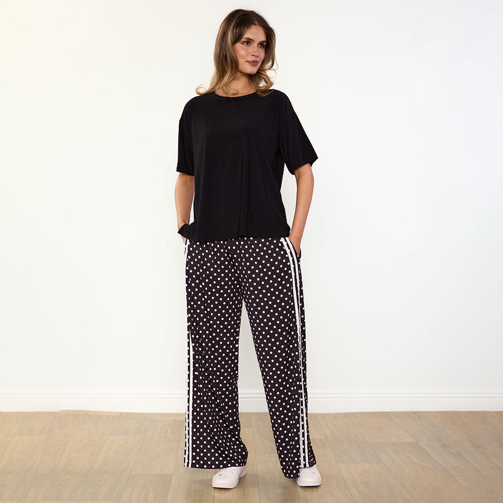 Sheena Co-Ord (Black/Polka Dot)