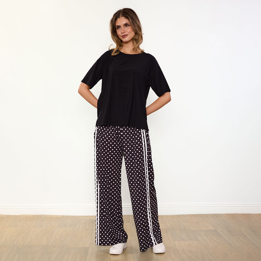 Sheena Co-Ord (Black/Polka Dot)