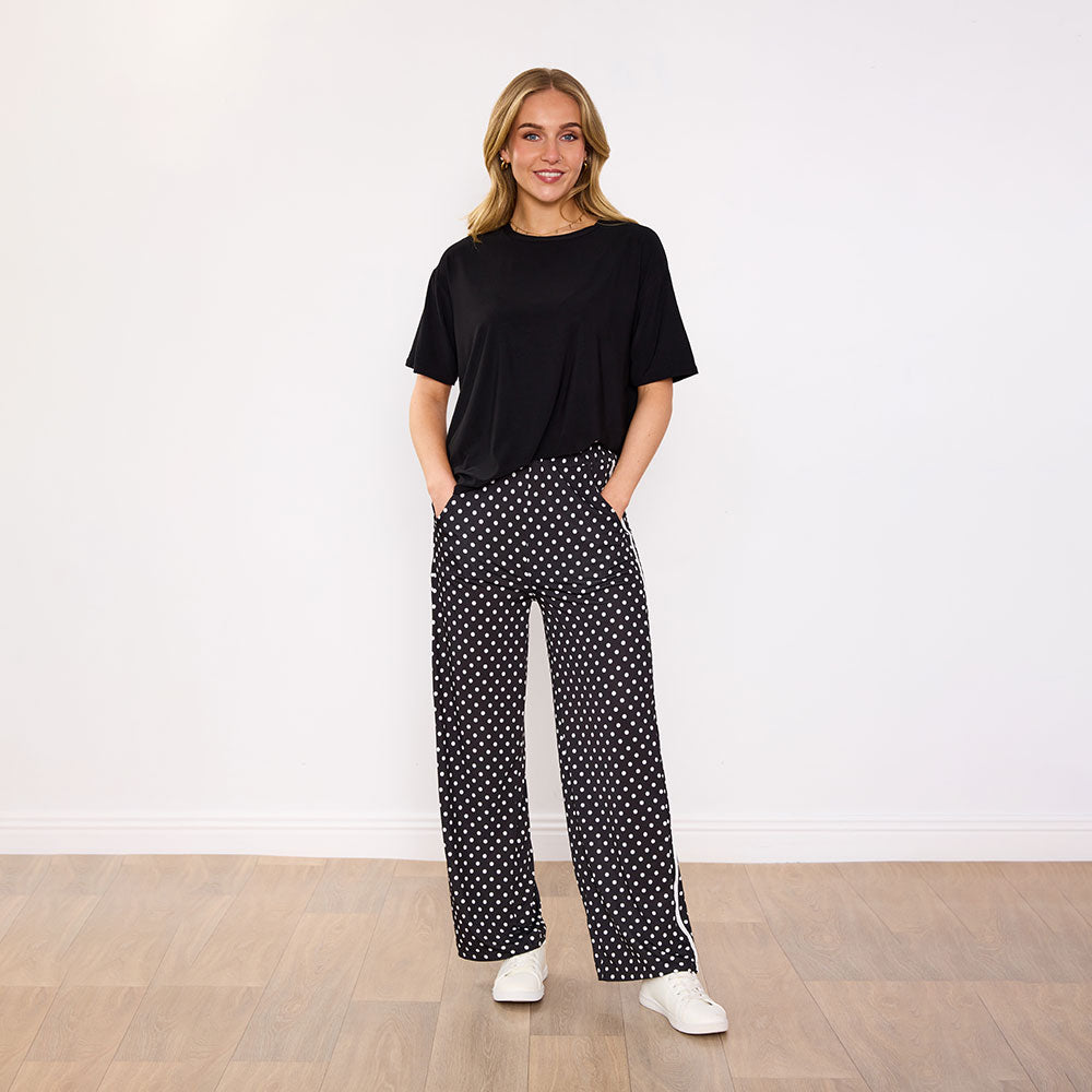 Sheena Co-Ord (Black/Polka Dot)