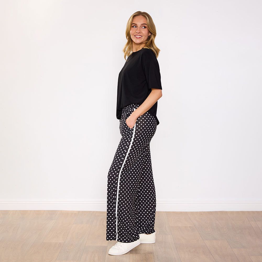 Sheena Co-Ord (Black/Polka Dot)
