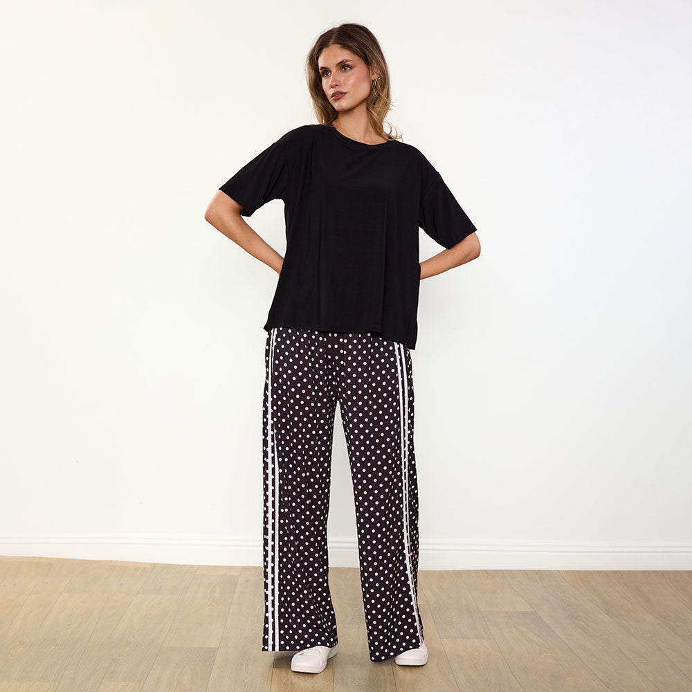 Sheena Co-Ord (Black/Polka Dot)
