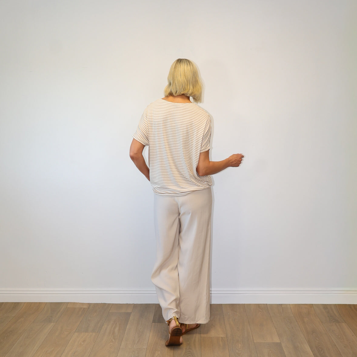 Sienna Top (Oatmeal Stripe)