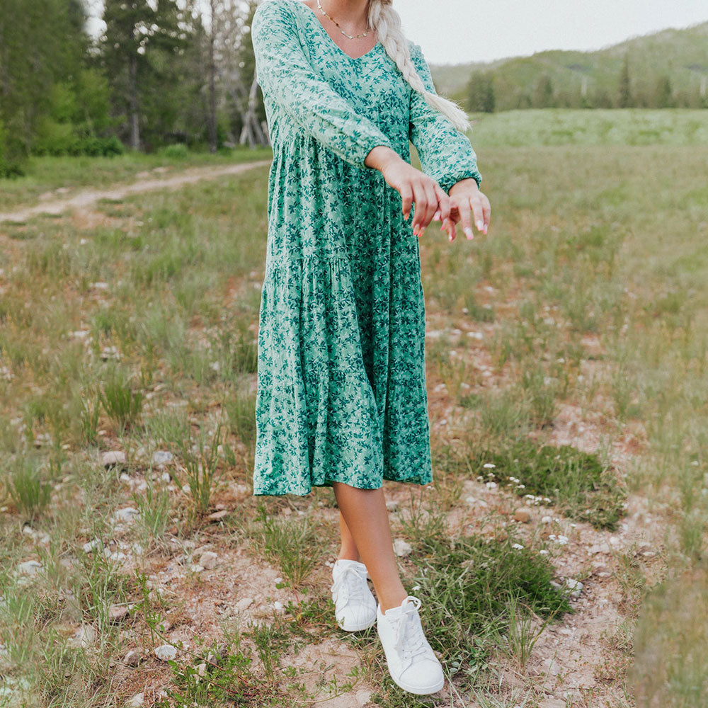 Sofia Dress (Floral Green)