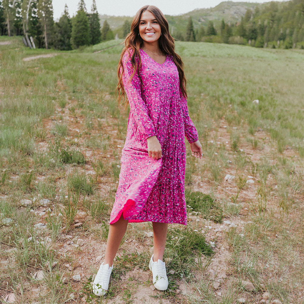Sofia Dress (Floral Pink)