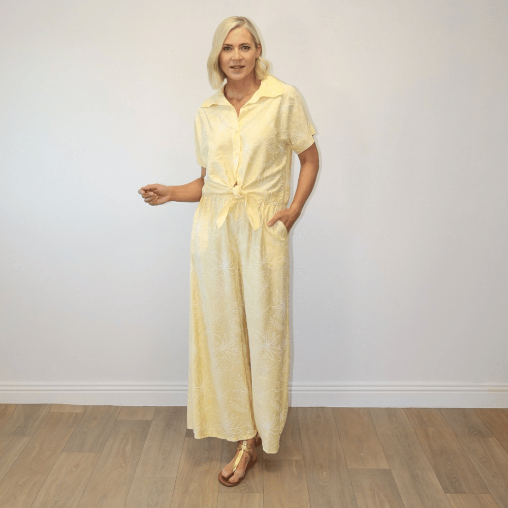 Flora Top (Yellow Floral)