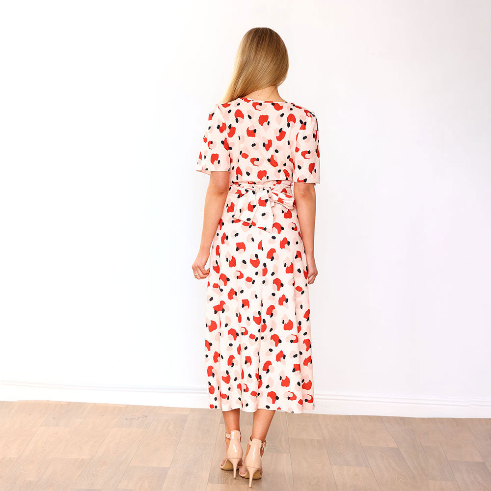 Teagan Dress (Peach Abstract) & (Pink/Red Floral)