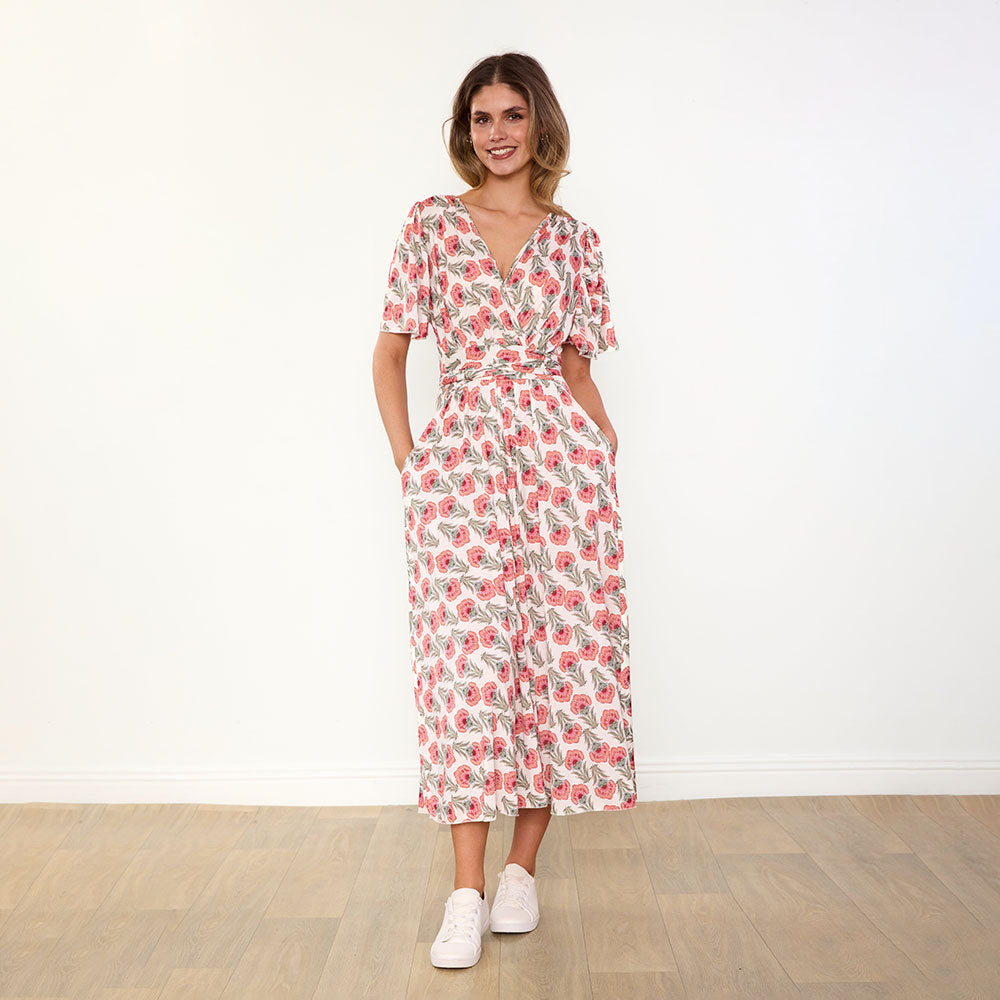Teagan Dress (Safflower Strawberry)