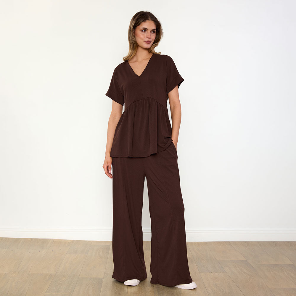Tommy Co-Ord in brown – women's co-ord set – view 8