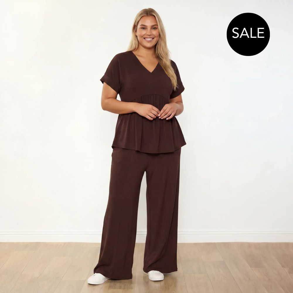 Tommy Co-Ord in brown – women's co-ord set