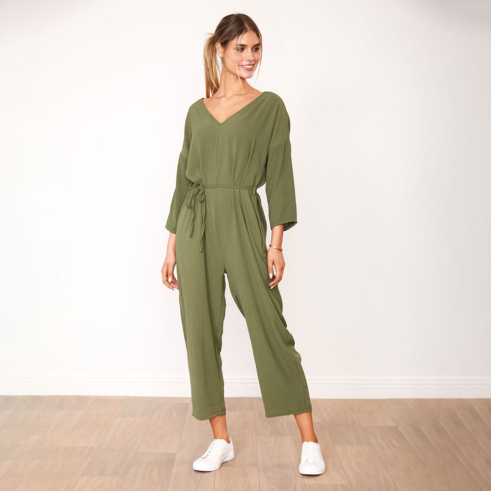 Viv Jumpsuit Khaki & Black for only €58.00