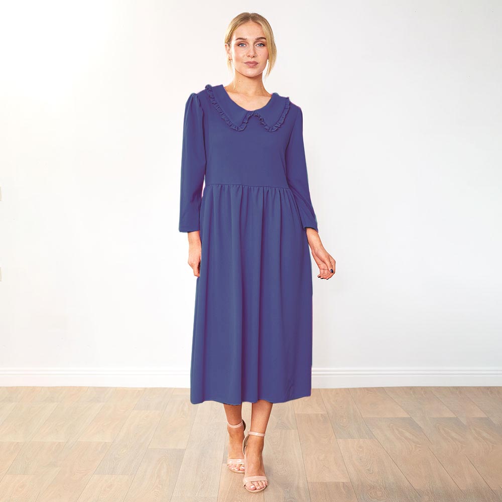 Wendy Dress (Navy & Plum) for €90.00