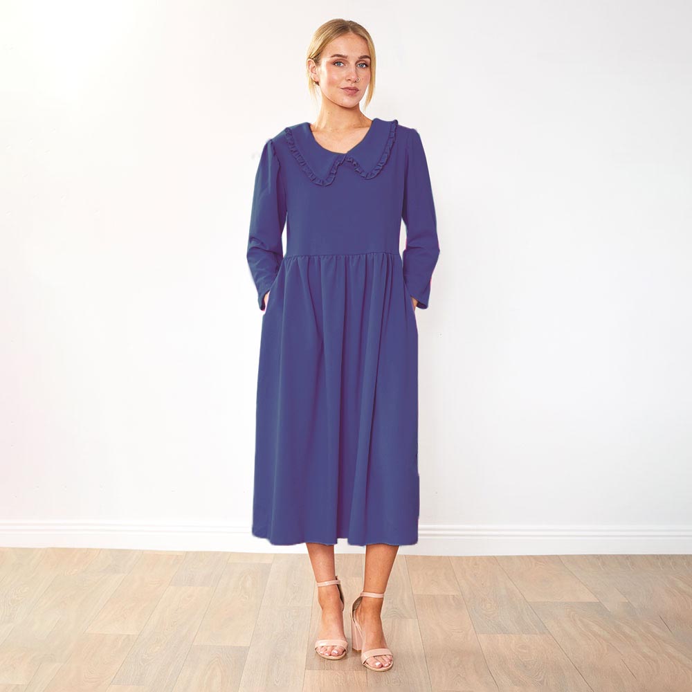 Wendy Dress (Navy & Plum) for €90.00