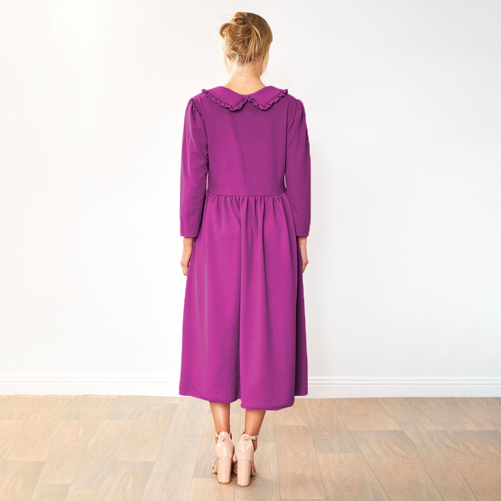 Wendy Dress (Navy & Plum) for €90.00