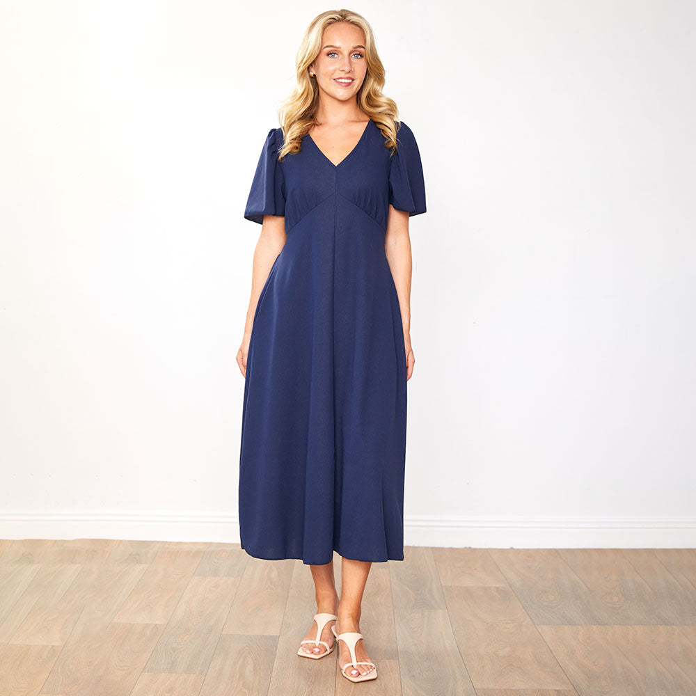 Whitney Dress (Navy)