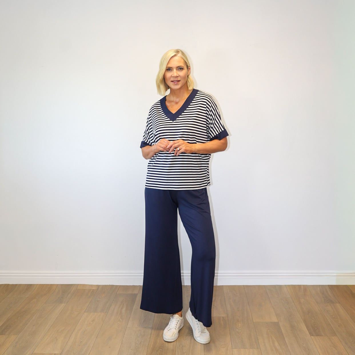 Zara Co-ord (Navy Stripe)