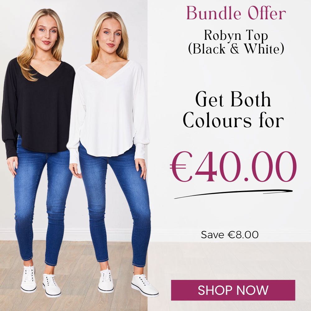 Robyn Top Black & White (2 for €40)