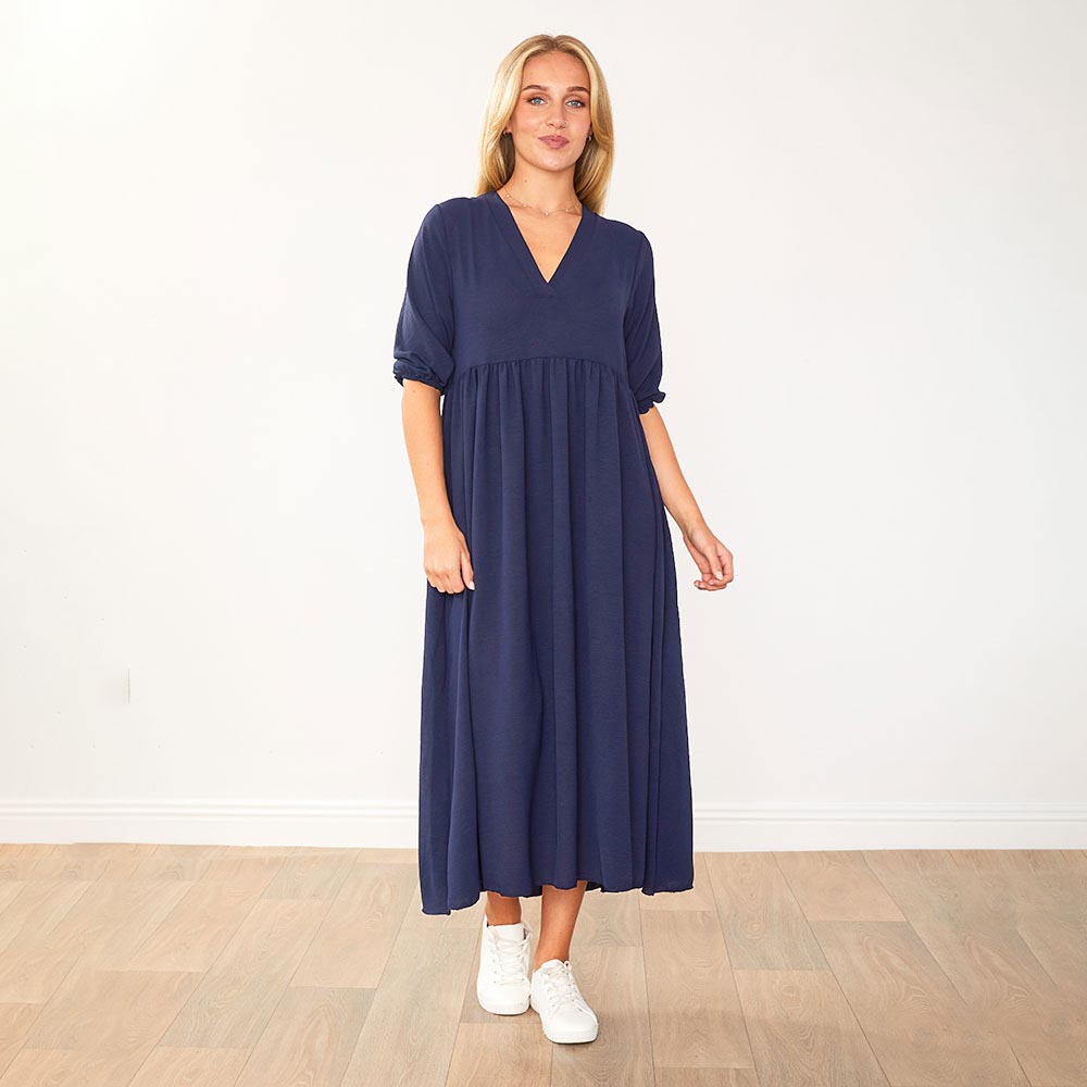 Pamela Dress (Navy)